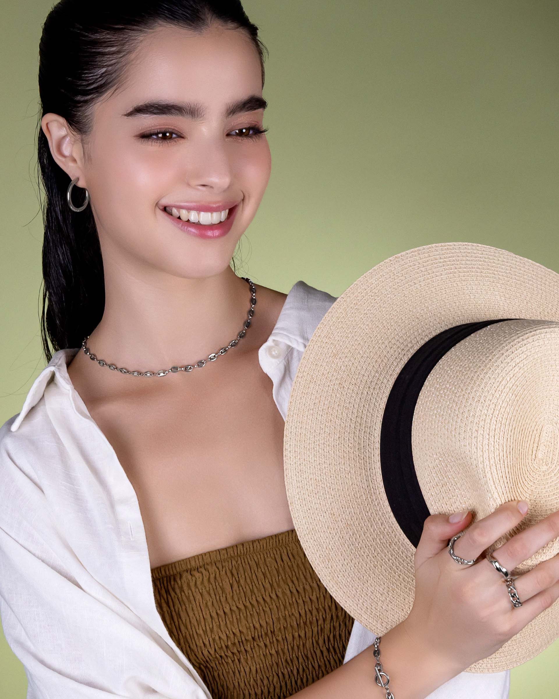 Alexandria Curve Ring in Silver - Image 3