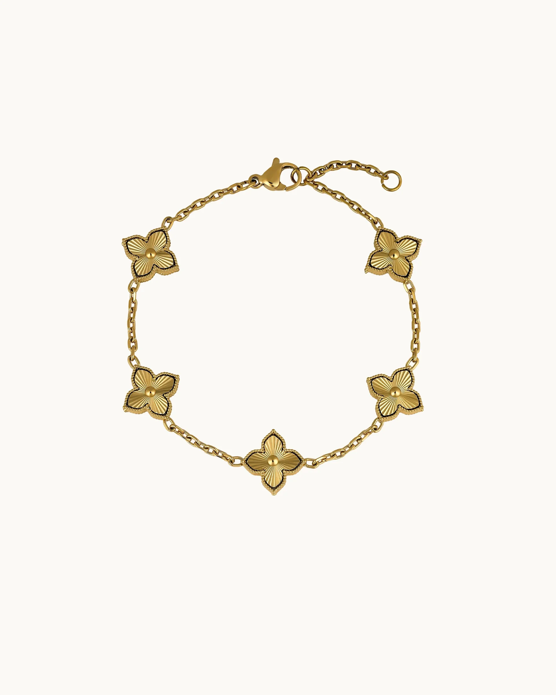 Antonia Floral Bracelet in Gold