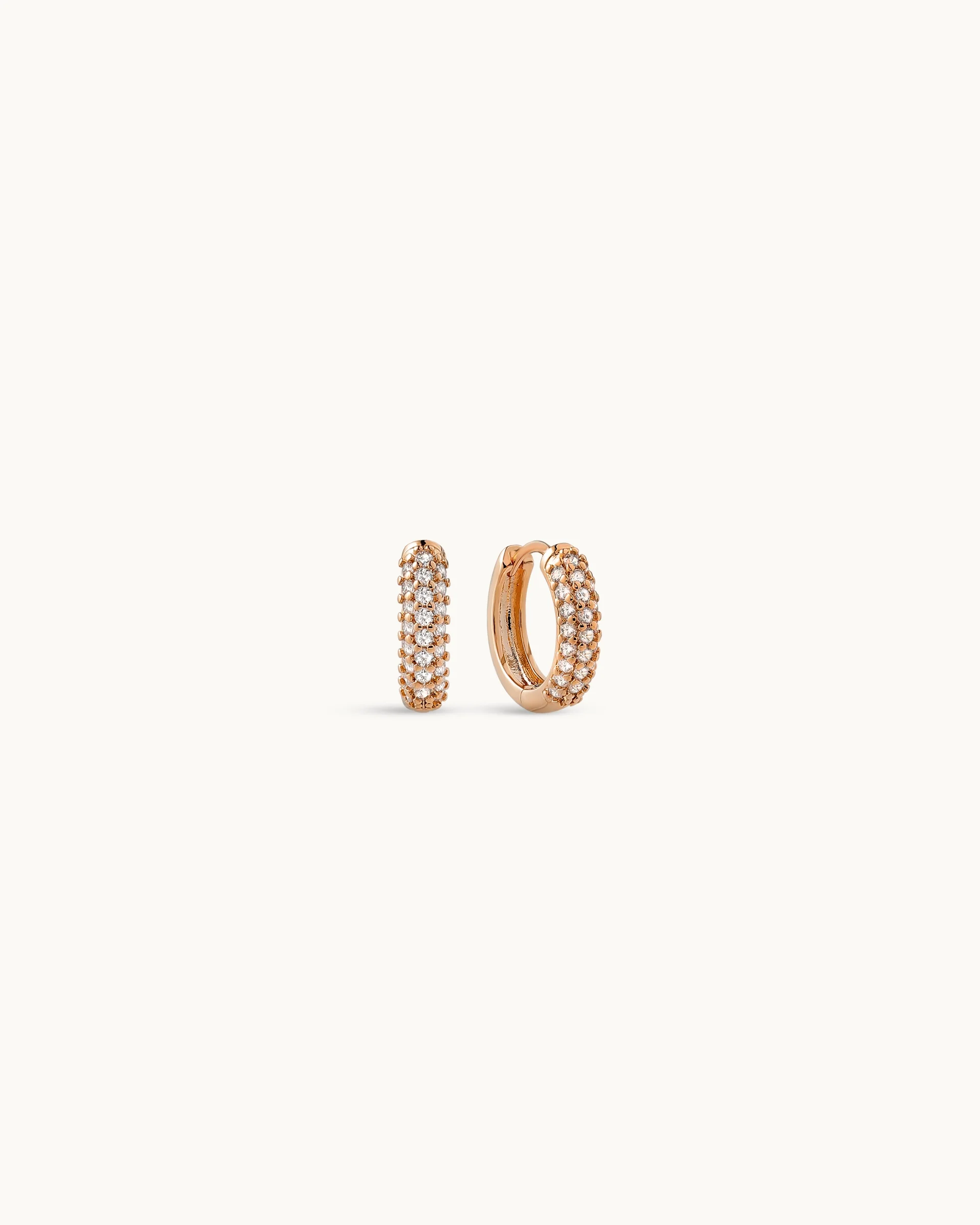 Cara Hoop Earrings in Rose Gold - Image 4