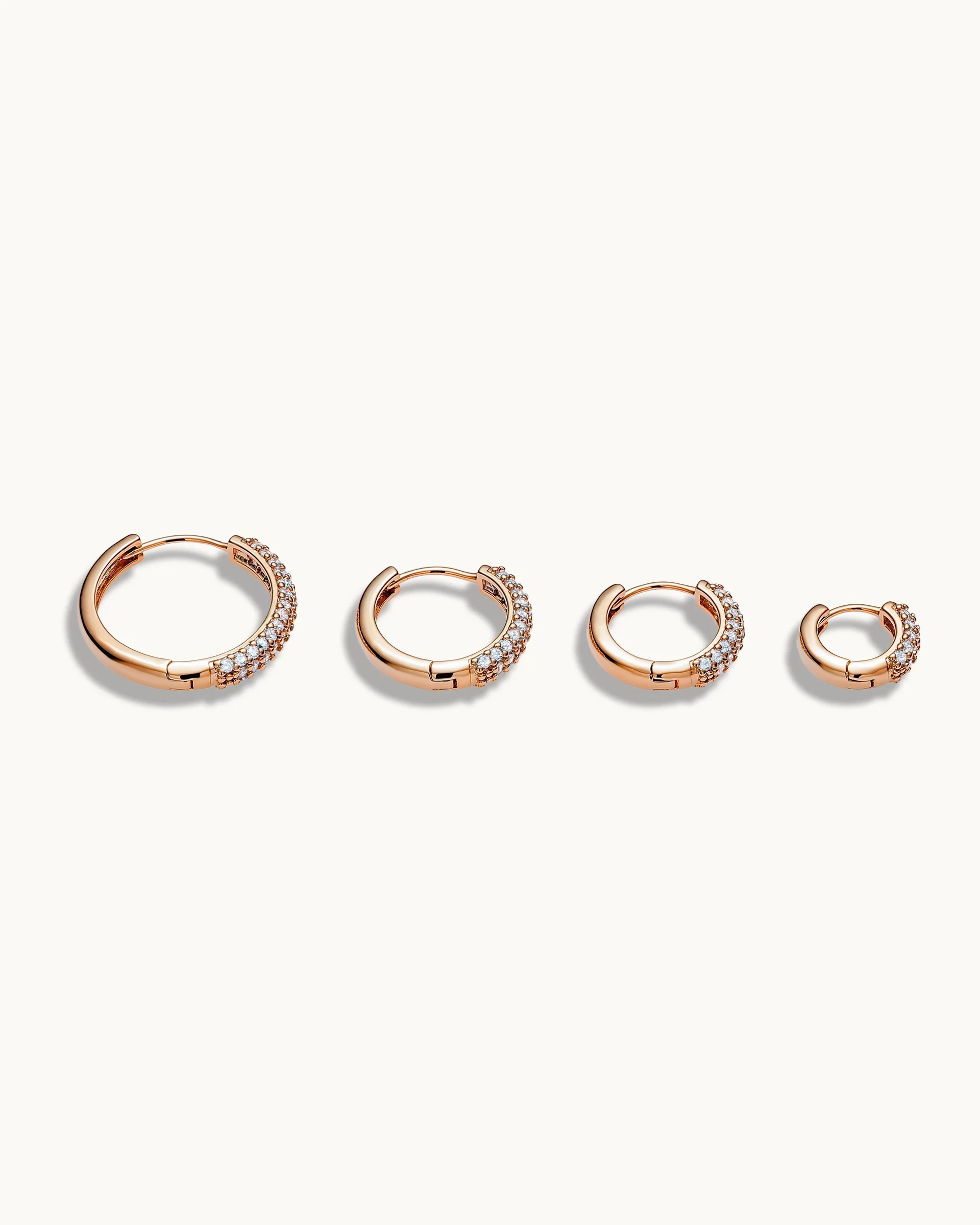 Cara Hoop Earrings in Rose Gold - Image 9