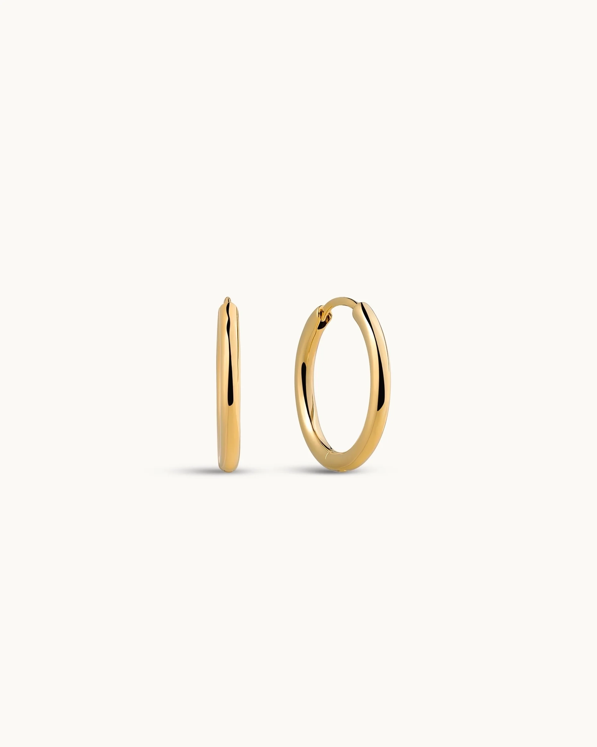 Ella Hoop Earrings in Gold - Image 8