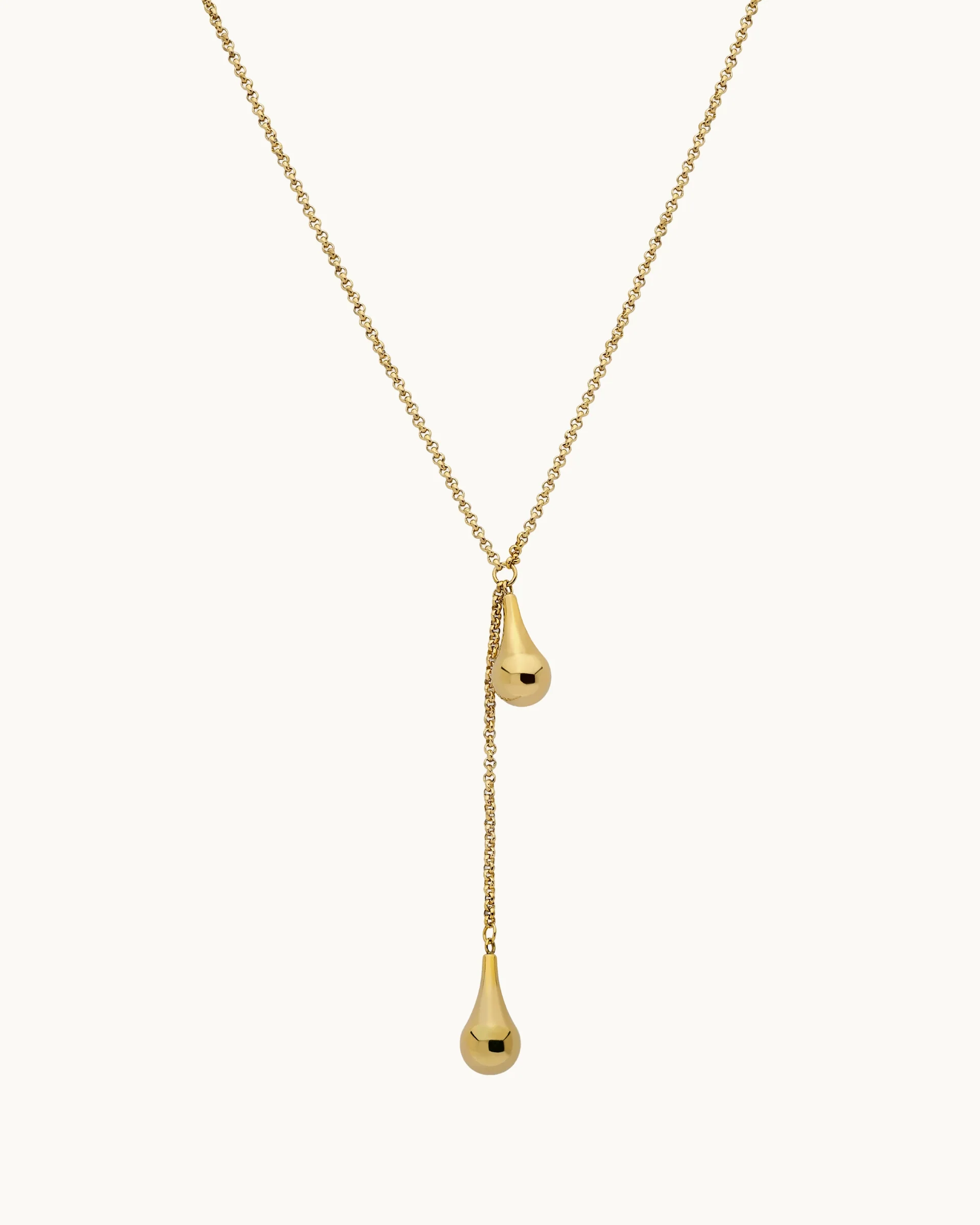 Jayne Y Drop Necklace in Gold
