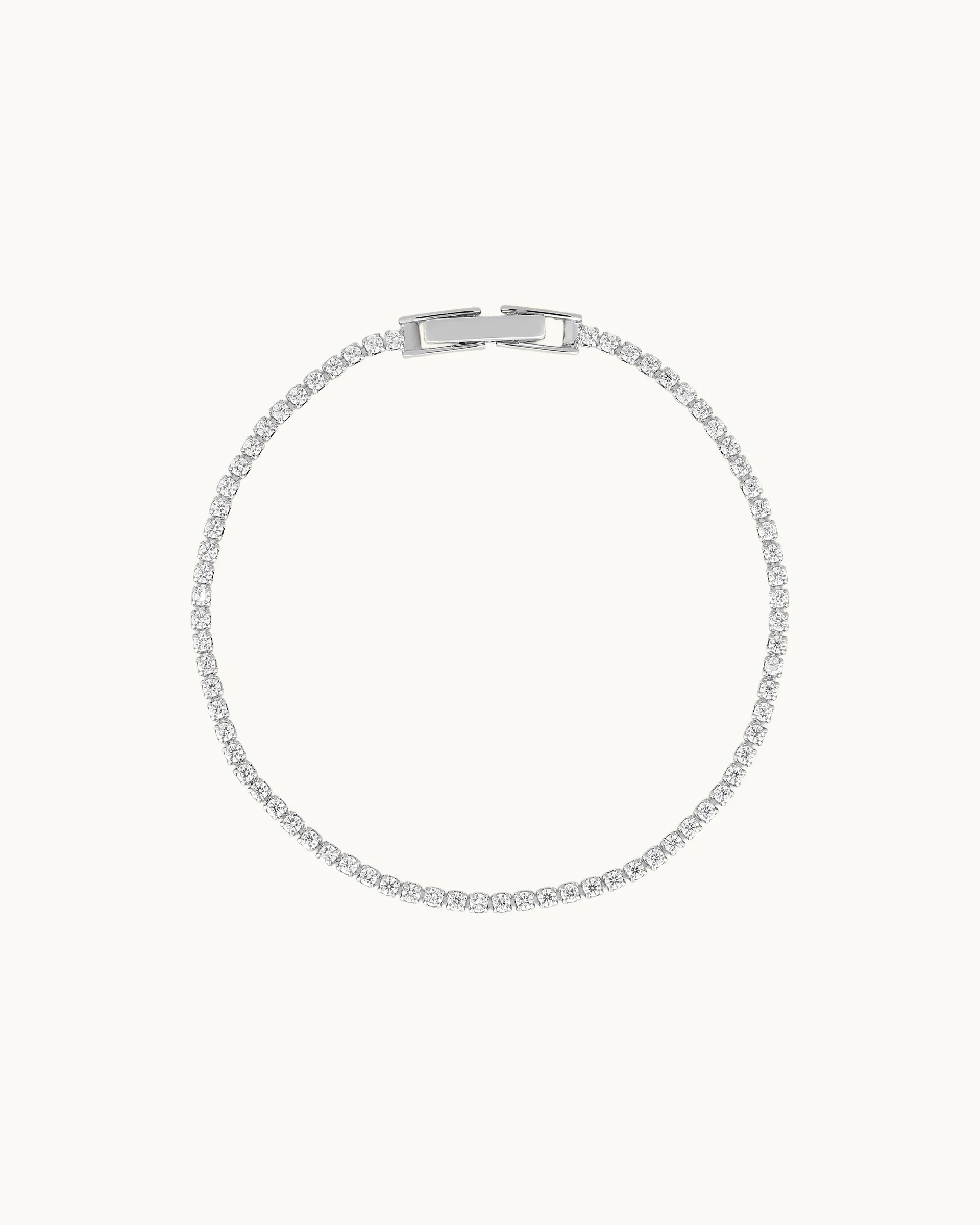 Kacey Tennis Bracelet in Silver - 1.5mm - Image 4