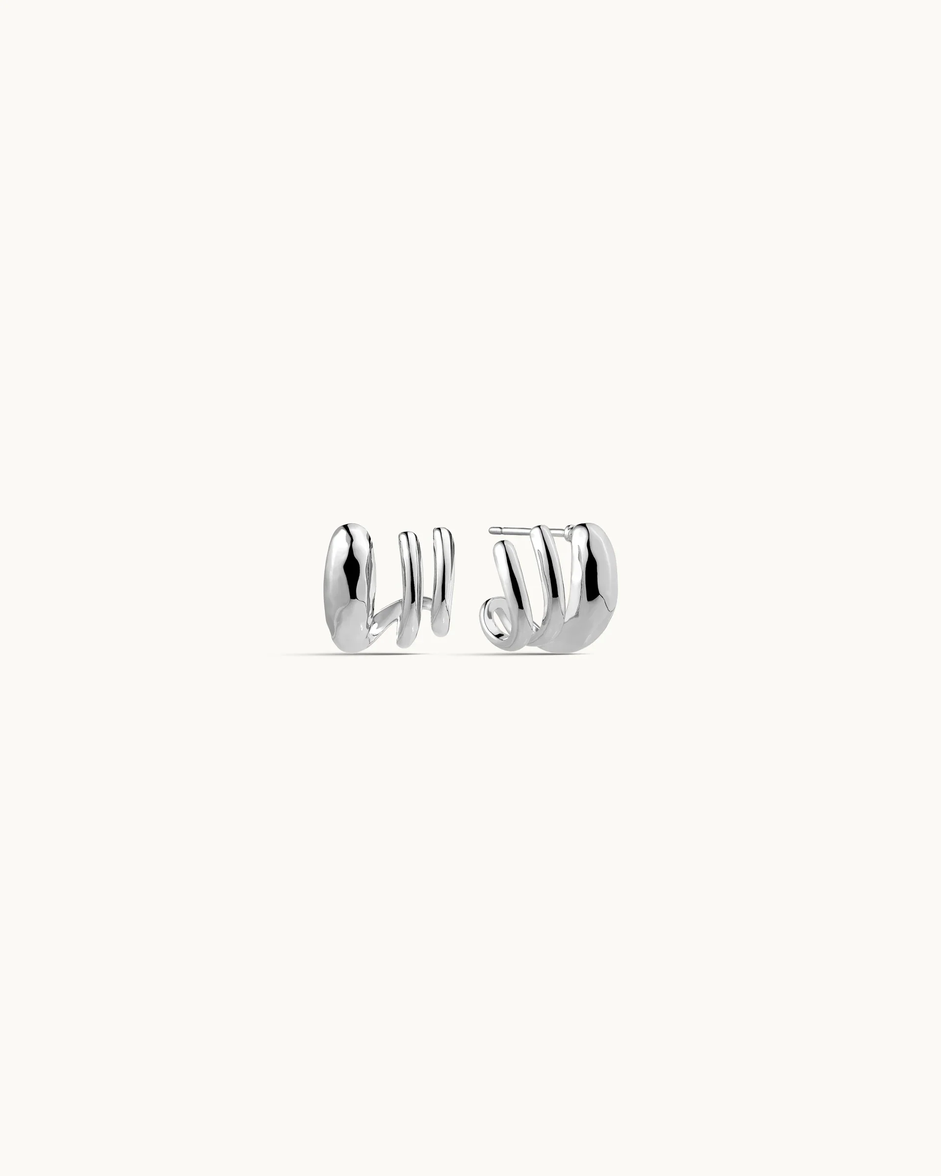 Kiersten Suspender Earrings in Silver