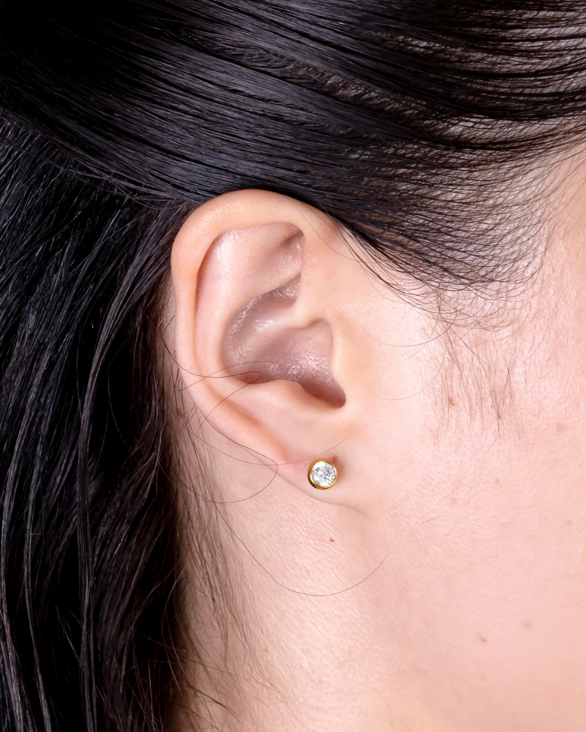 Camryn Stud Earrings in Gold - Image 2