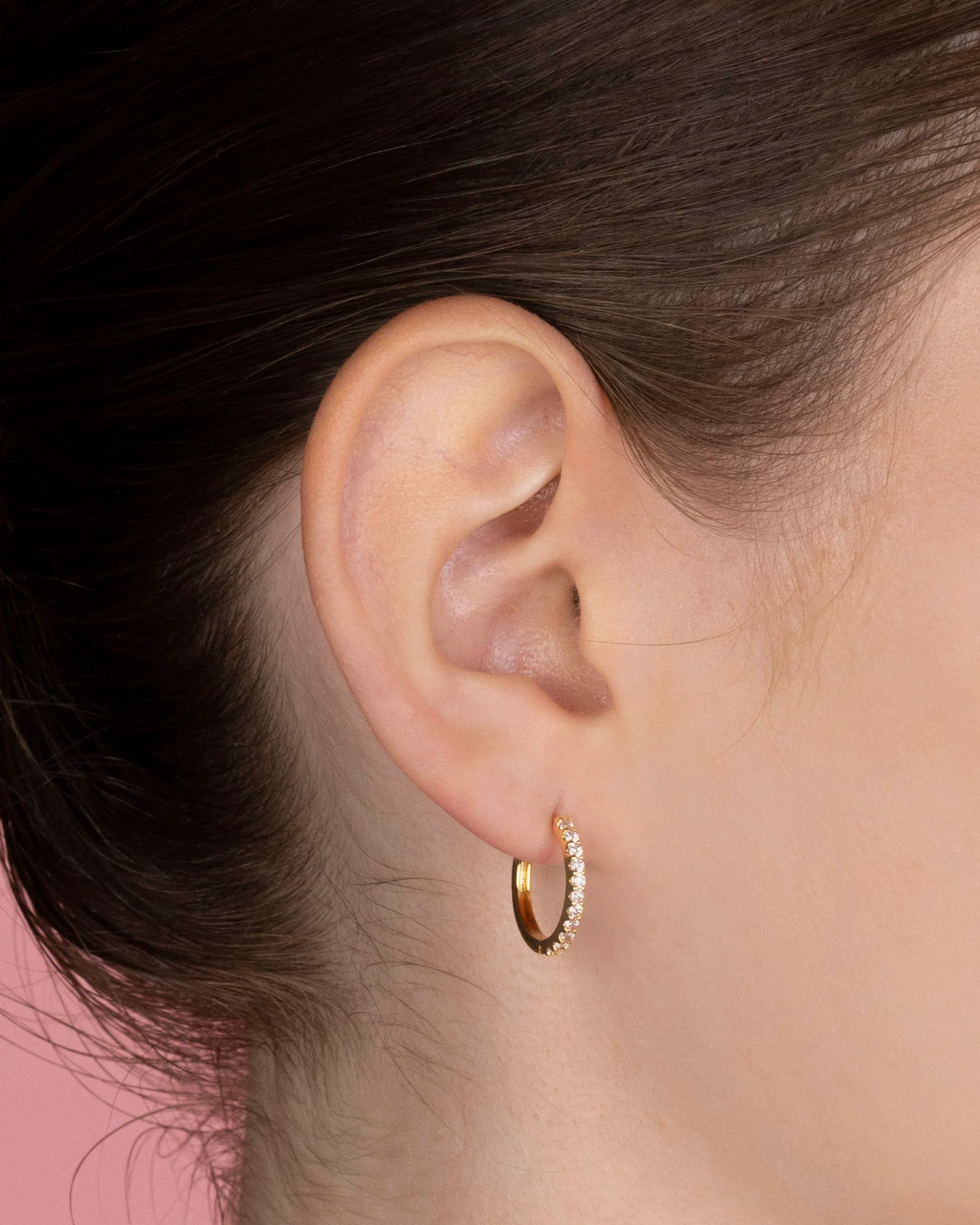Lumi Hoop Earrings in Gold - Image 6