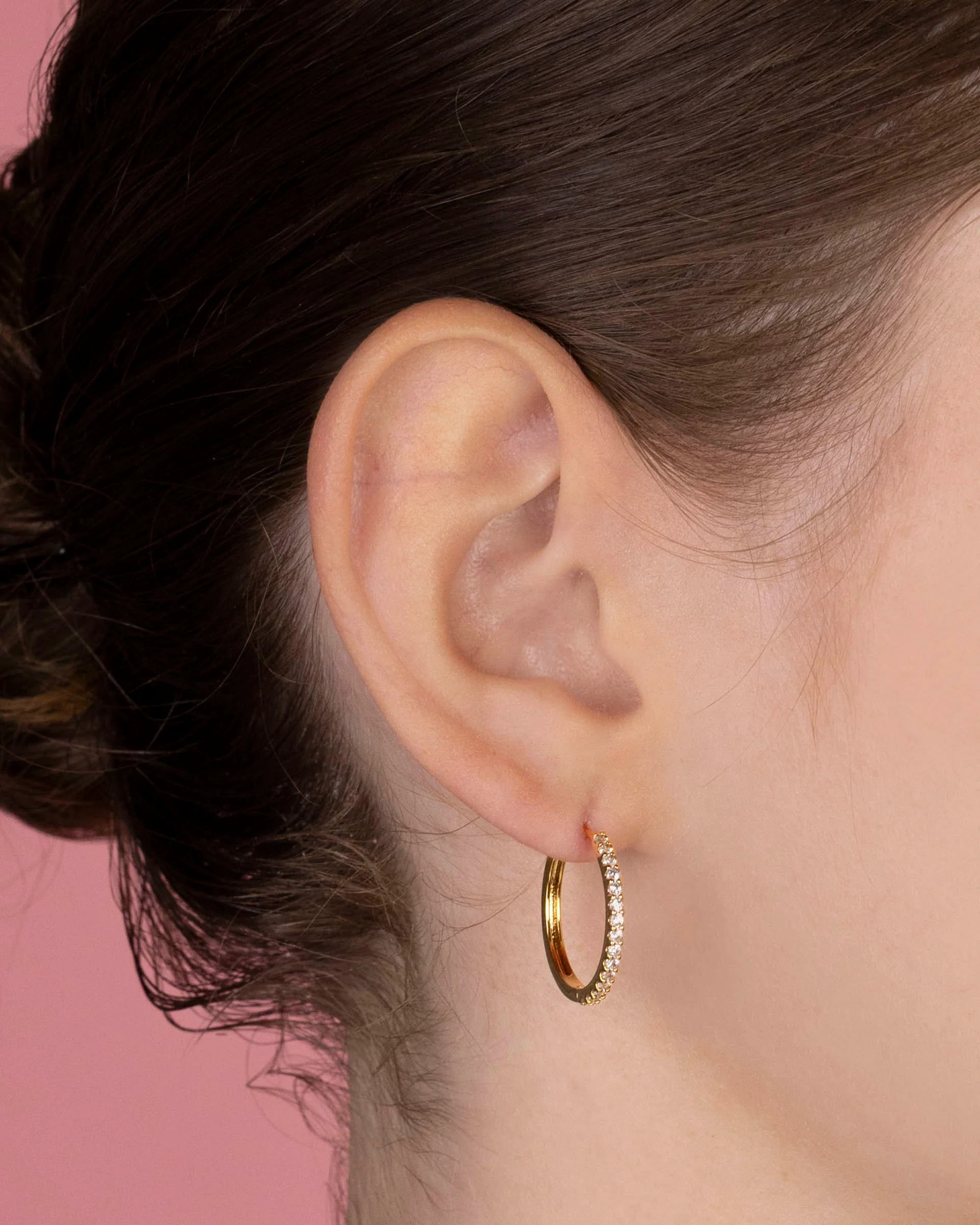 Lumi Hoop Earrings in Gold - Image 7