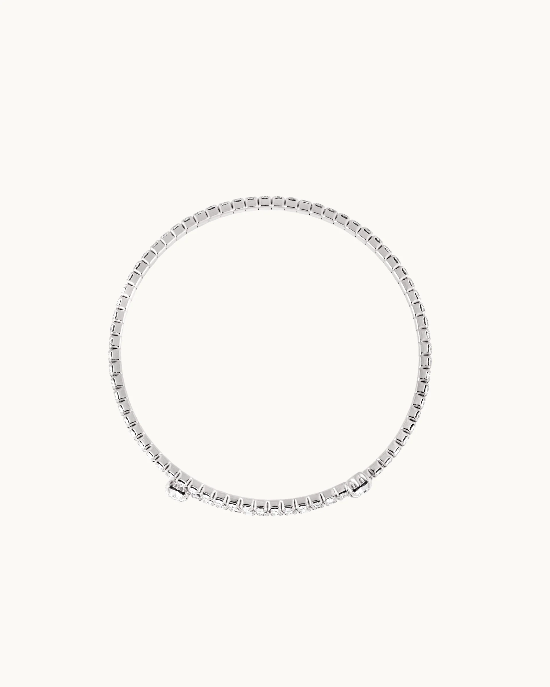 Marilyn Sparkle Bangle in Silver - Image 3