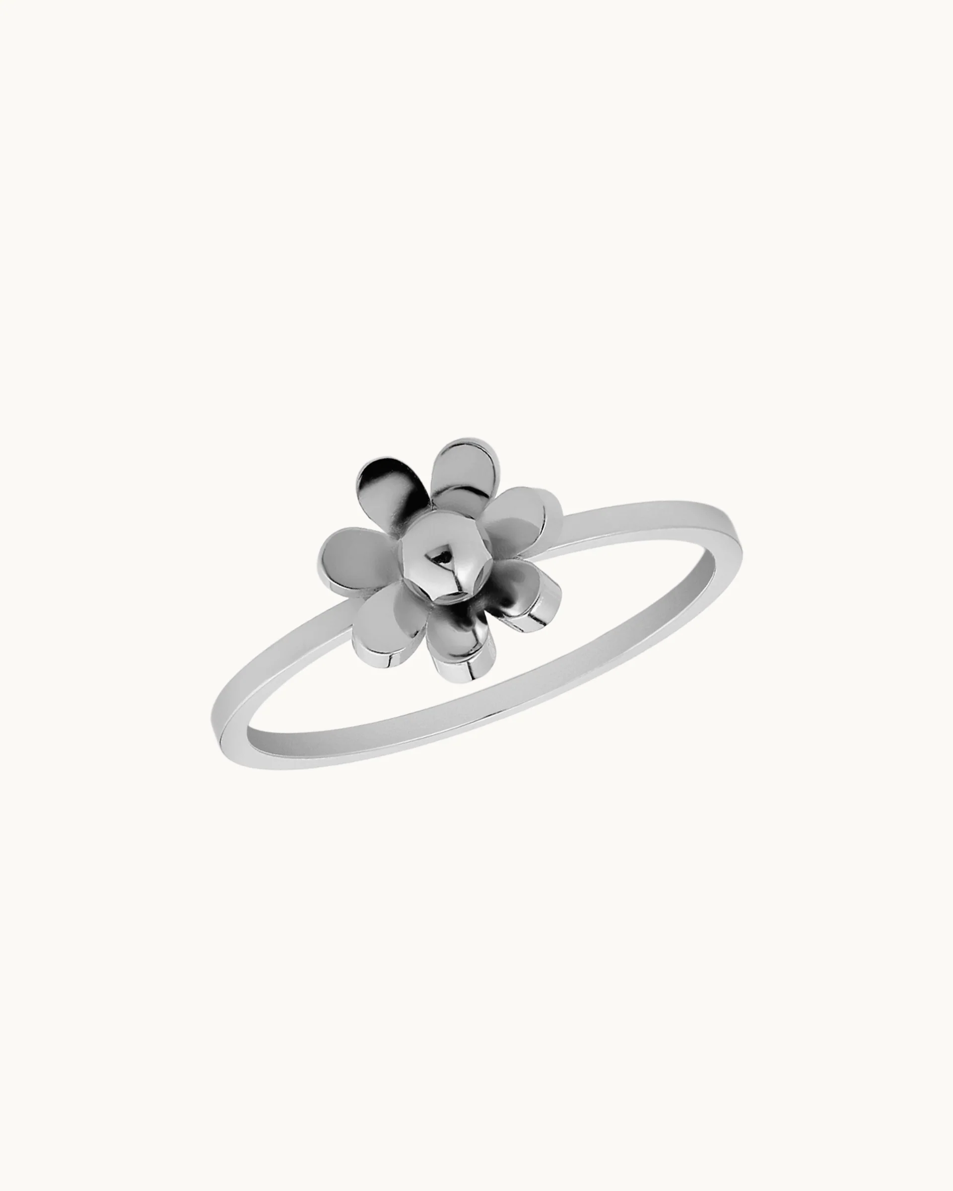 Nadine Floral Ring in Silver