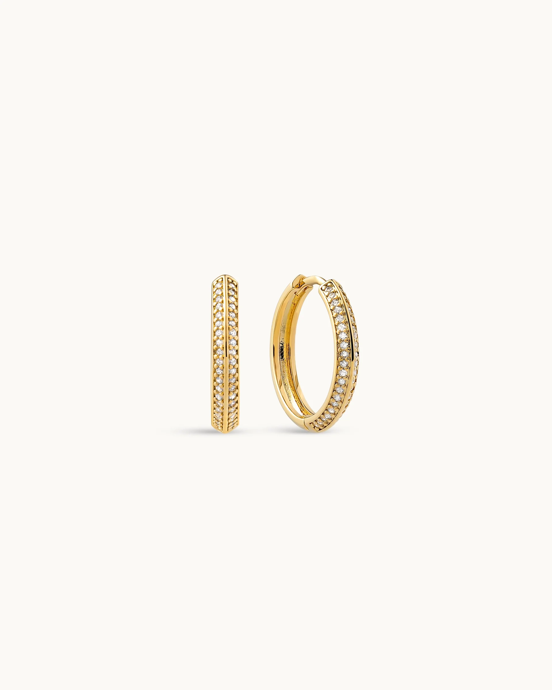 Stella Hoop Earrings in Gold - Image 8